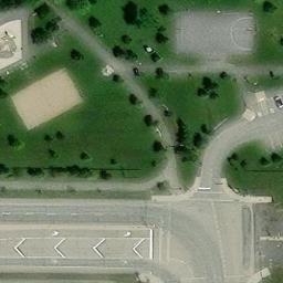 Orléans Beach Volleyball Court #9 — aerial view