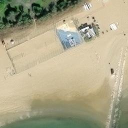 Sand Volleyball Court — aerial view