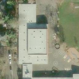 Woodstock Beach Volleyball Court #5 — aerial view