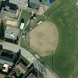 Gatineau Beach Volleyball Court #3 — aerial view