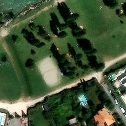 Sand Volleyball Court — aerial view