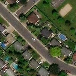 Brossard Beach Volleyball Court #6 — aerial view