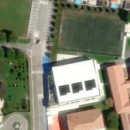 Volleyball Court near Comezzano-Cizzago — aerial view