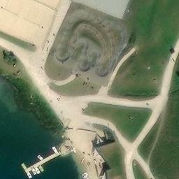 Sand Volleyball Court — aerial view