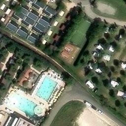 Volleyball Court near Lazise — aerial view