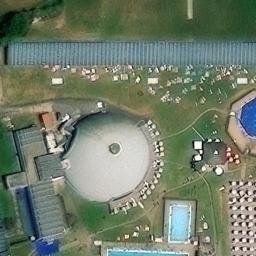 Sand Volleyball Court — aerial view