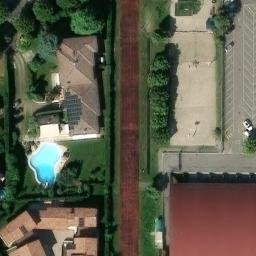 Sand Volleyball Court — aerial view