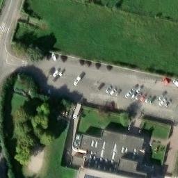 Sand Volleyball Court — aerial view