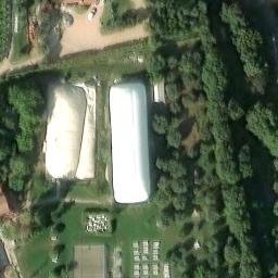 Sand Volleyball Court — aerial view