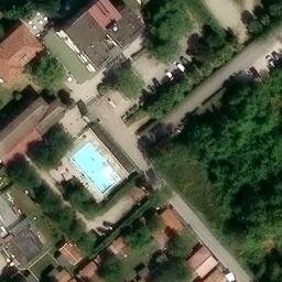 Sand Volleyball Court — aerial view