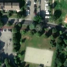 Sand Volleyball Court — aerial view