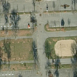 Hull Beach Volleyball Court #5 — aerial view