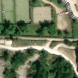 Sand Volleyball Court — aerial view