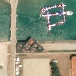 Sand Volleyball Court — aerial view