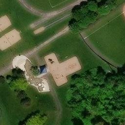Brossard Beach Volleyball Court #2 — aerial view