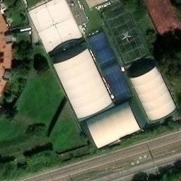 Sand Volleyball Court — aerial view