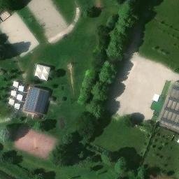 Sand Volleyball Court — aerial view