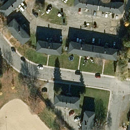 Hull Beach Volleyball Court #4 — aerial view