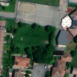Sand Volleyball Court — aerial view