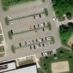 Dorval Beach Volleyball Court — aerial view