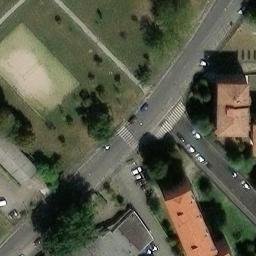 Sand Volleyball Court — aerial view