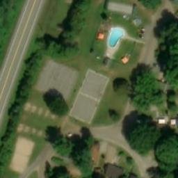 Rigaud Beach Volleyball Court #1 — aerial view