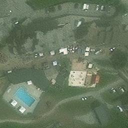 Sand Volleyball Court — aerial view