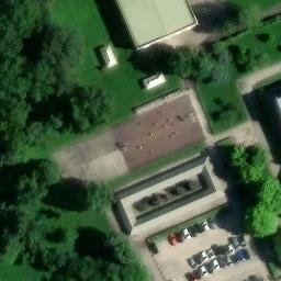 Volleyball Court near Padova — aerial view