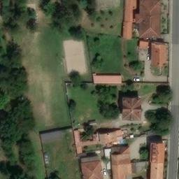 Sand Volleyball Court — aerial view