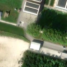 Sand Volleyball Court — aerial view