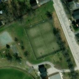 Fleurimont Beach Volleyball Court #3 — aerial view
