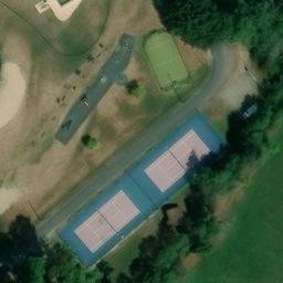 Sand Volleyball Court — aerial view