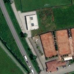Sand Volleyball Court — aerial view