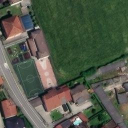 Volleyball Court near Palazzo Pignano — aerial view