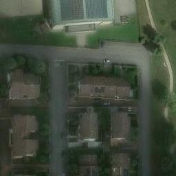 Sand Volleyball Court — aerial view
