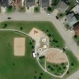 Vaudreuil Beach Volleyball Court #1 — aerial view