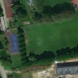 Grass Volleyball Court — aerial view