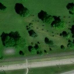 River Beach Volleyball Court #3 — aerial view