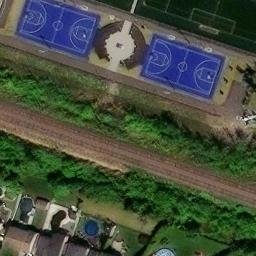 Saint-Constant Beach Volleyball Court — aerial view