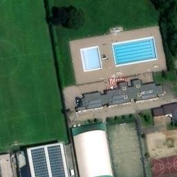 Sand Volleyball Court — aerial view
