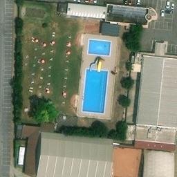 Sand Volleyball Court — aerial view