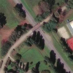 Sand Volleyball Court — aerial view