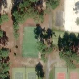 Sand Volleyball Court — aerial view