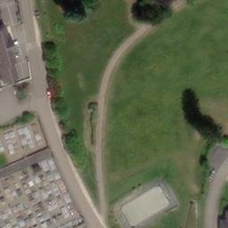 Volleyball Court near Orliac-de-Bar — aerial view