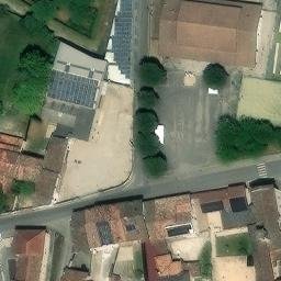 Volleyball Court near Castiglione delle Stiviere — aerial view