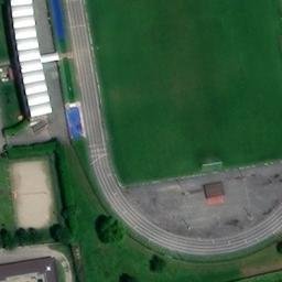 Sand Volleyball Court — aerial view