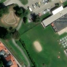 Sand Volleyball Court — aerial view