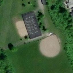 South Keys Beach Volleyball Court #2 — aerial view