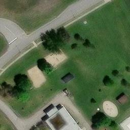South Keys Beach Volleyball Court #1 — aerial view