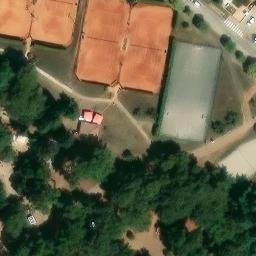 Sand Volleyball Court — aerial view